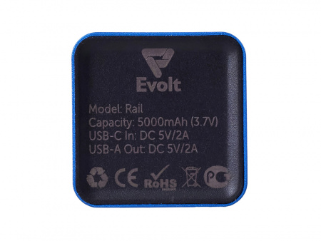Внешний аккумулятор «Rail» c дисплеем, 5000 mAh