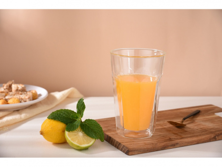 стакан граненый с двойными стенками «silva»