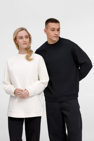 Свитшот унисекс Sinkopa, черный, размер XL/XXL