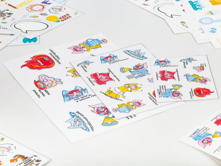 наклейки uv-dtf sticker pack на заказ