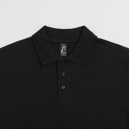 Рубашка поло мужская Prescott men 170 черная, размер XL