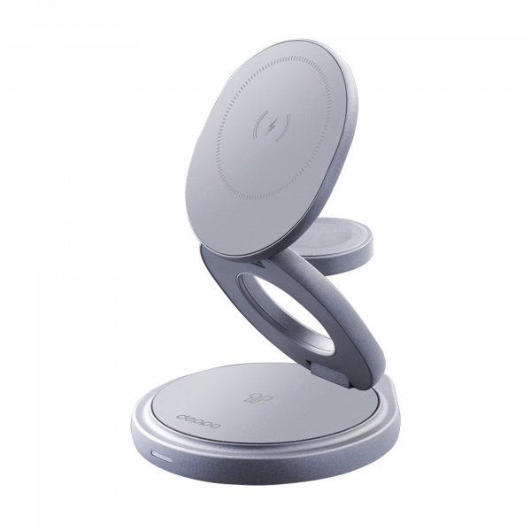 беспроводная зарядная станция 3 в 1 magsafe rotation qi складная