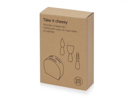 набор из ножей для сыра на подставке «take it cheesy»