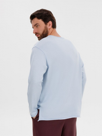 Лонгслив унисекс Siluetti Fuori, светло-голубой, размер L/XL