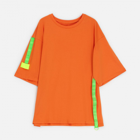 Футболка унисекс оверсайз Street Vibes, оранжевая, размер XL/XXL