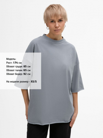 Футболка унисекс T1, серая, размер XL/XXL