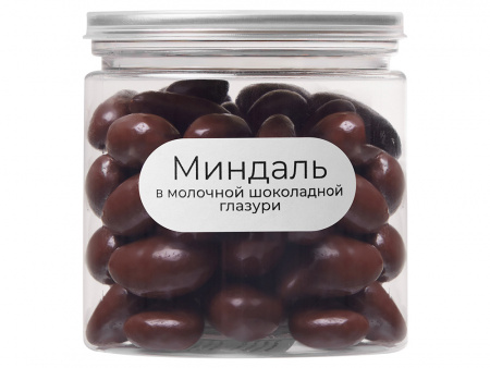 миндаль в молочной шоколадной глазури «glazura», 140 гр