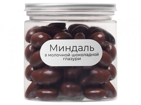 миндаль в молочной шоколадной глазури «glazura», 140 гр