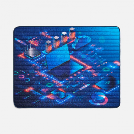 плед mosaic с печатью на заказ