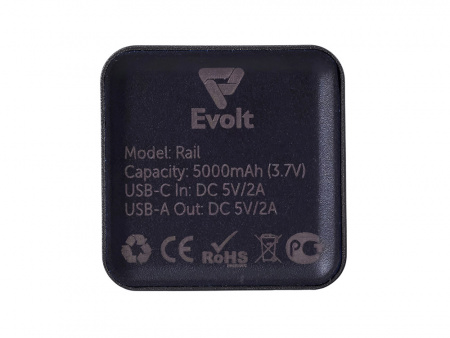 внешний аккумулятор «rail» c дисплеем, 5000 mah