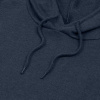Толстовка с капюшоном унисекс Hoodie, синий меланж, размер S
