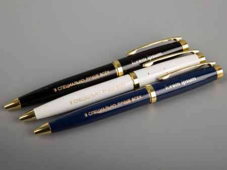 Ручка шариковая Letra Gold, глянцевая