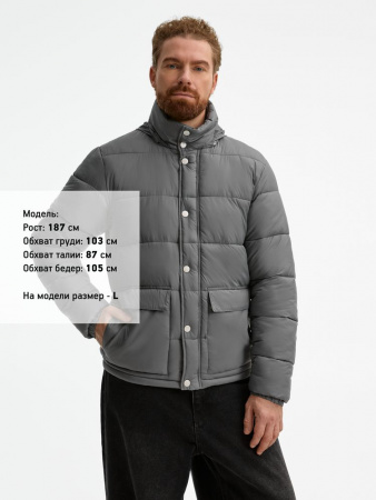 Куртка Ben Mac, серая, размер 3XL