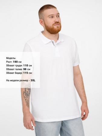 Рубашка поло мужская Virma Premium, белая, размер 3XL