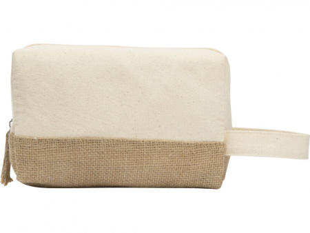 косметичка «jute» с ручкой из хлопка и джута