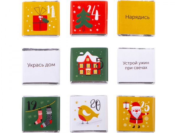 шоколадный адвент-календарь «festive»