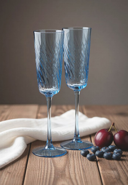 набор из 2 бокалов для шампанского linea asti