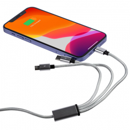 кабель triple charge в футляре