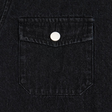 Куртка джинсовая O3, черная, размер 3XL/4XL