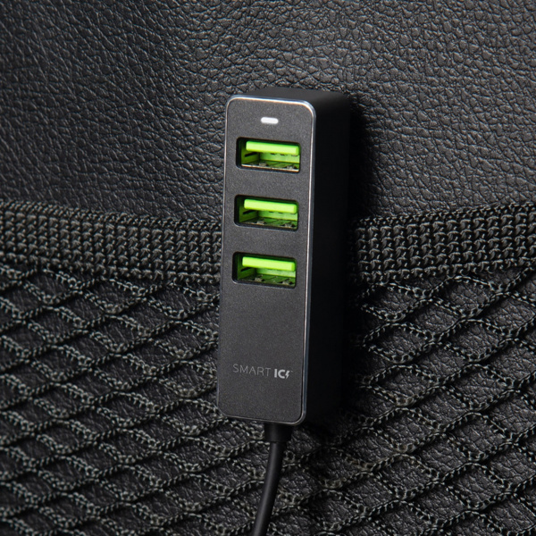 азу 1 usb + 3 usb для пассажиров, qc 3.0, 7аa