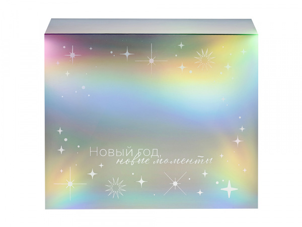 подарочная коробка с голографическим шубером «aurora», l