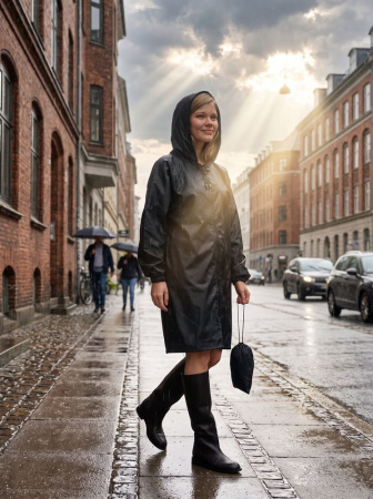 Дождевик Rainman Zip, черный, размер M