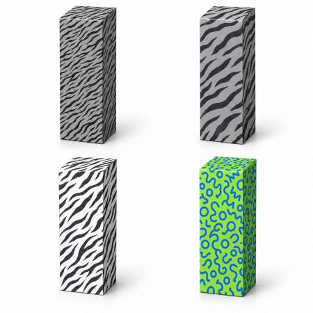 коробка с полноцветной запечаткой «флап», 70х70х160 мм