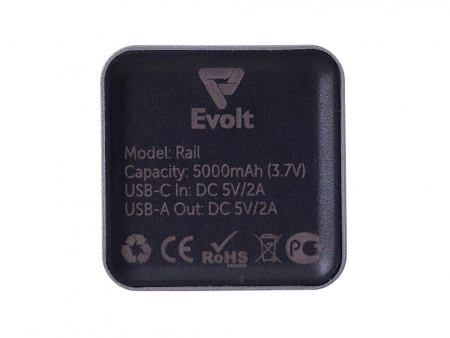 Внешний аккумулятор «Rail» c дисплеем, 5000 mAh