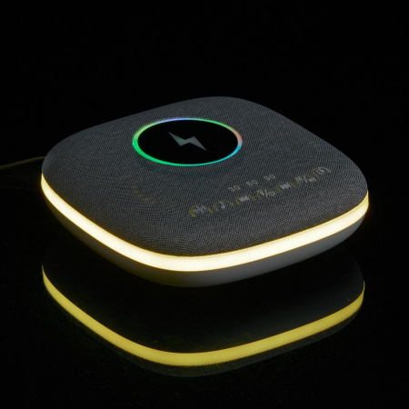 Bluetooth-колонка с беспроводной зарядкой и подсветкой Terrafonic