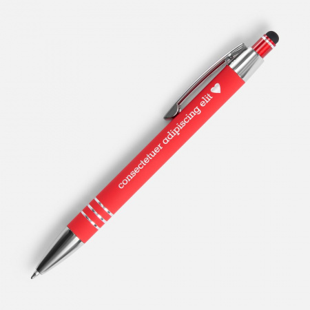 Ручка шариковая Sansen Soft Touch со стилусом