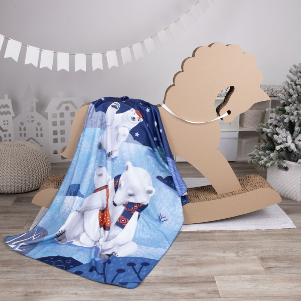 флисовый плед wintart bear