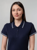 Рубашка поло женская Virma Stripes Lady, темно-синяя, размер S