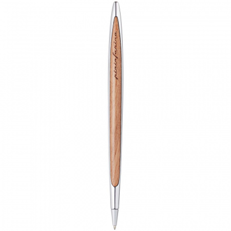 шариковая ручка cambiano shiny chrome walnut