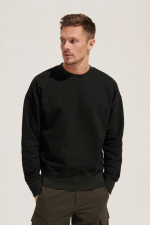 Свитшот унисекс Authentic, черный, размер XS